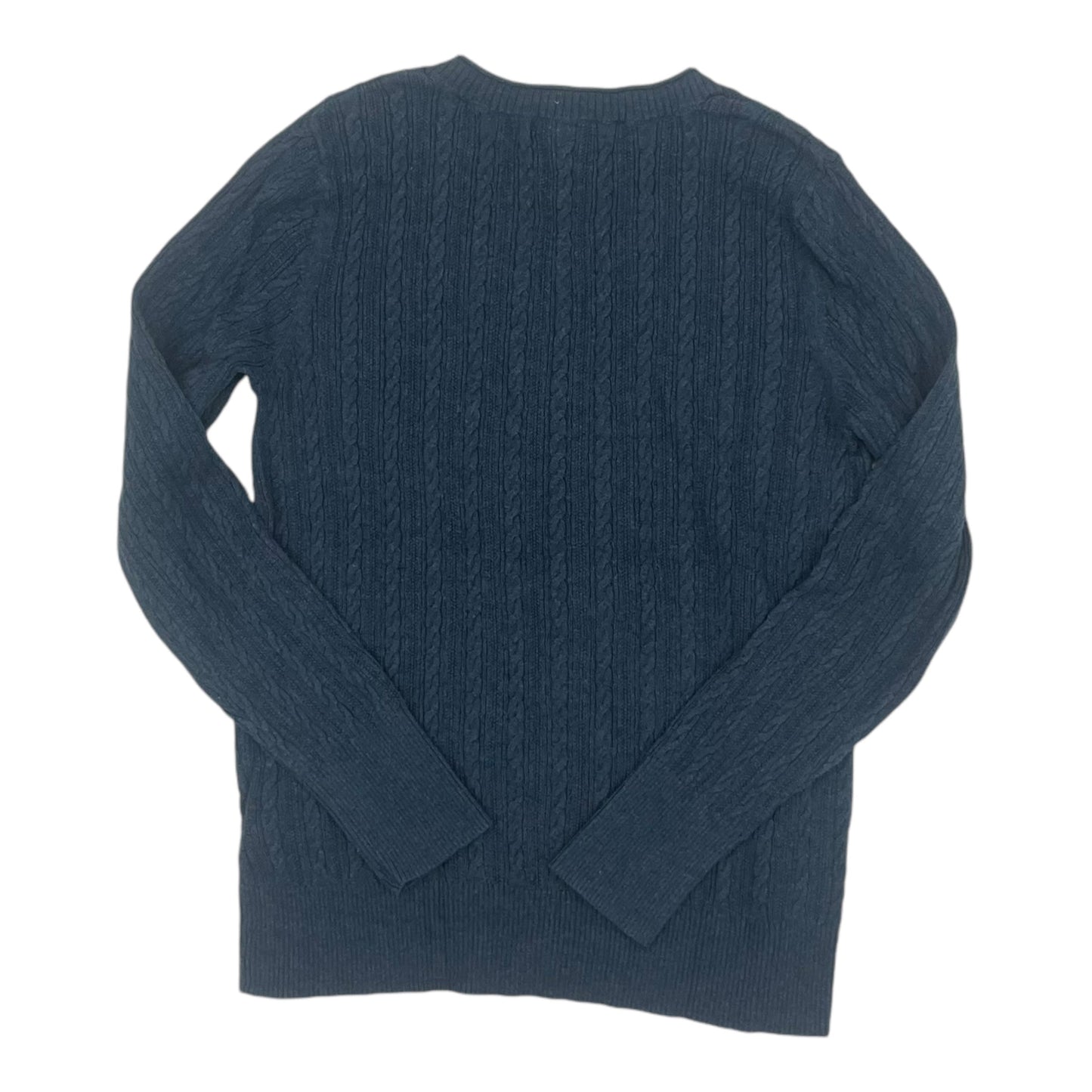 Sweater Cardigan By Eddie Bauer In Blue, Size:M