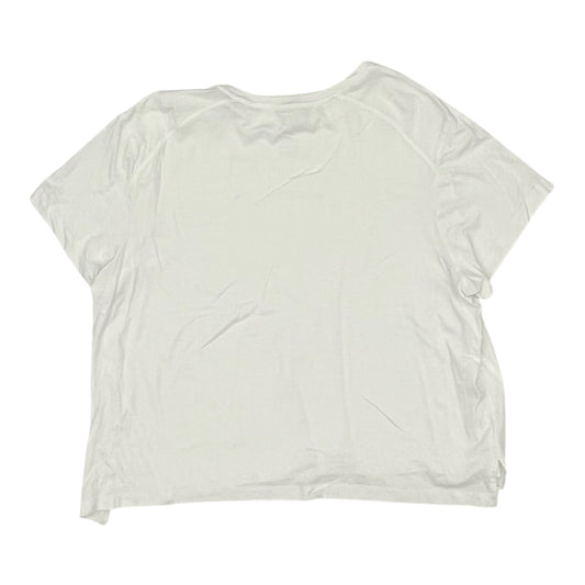 Athletic Top Ss By Flx In White, Size:Xxl