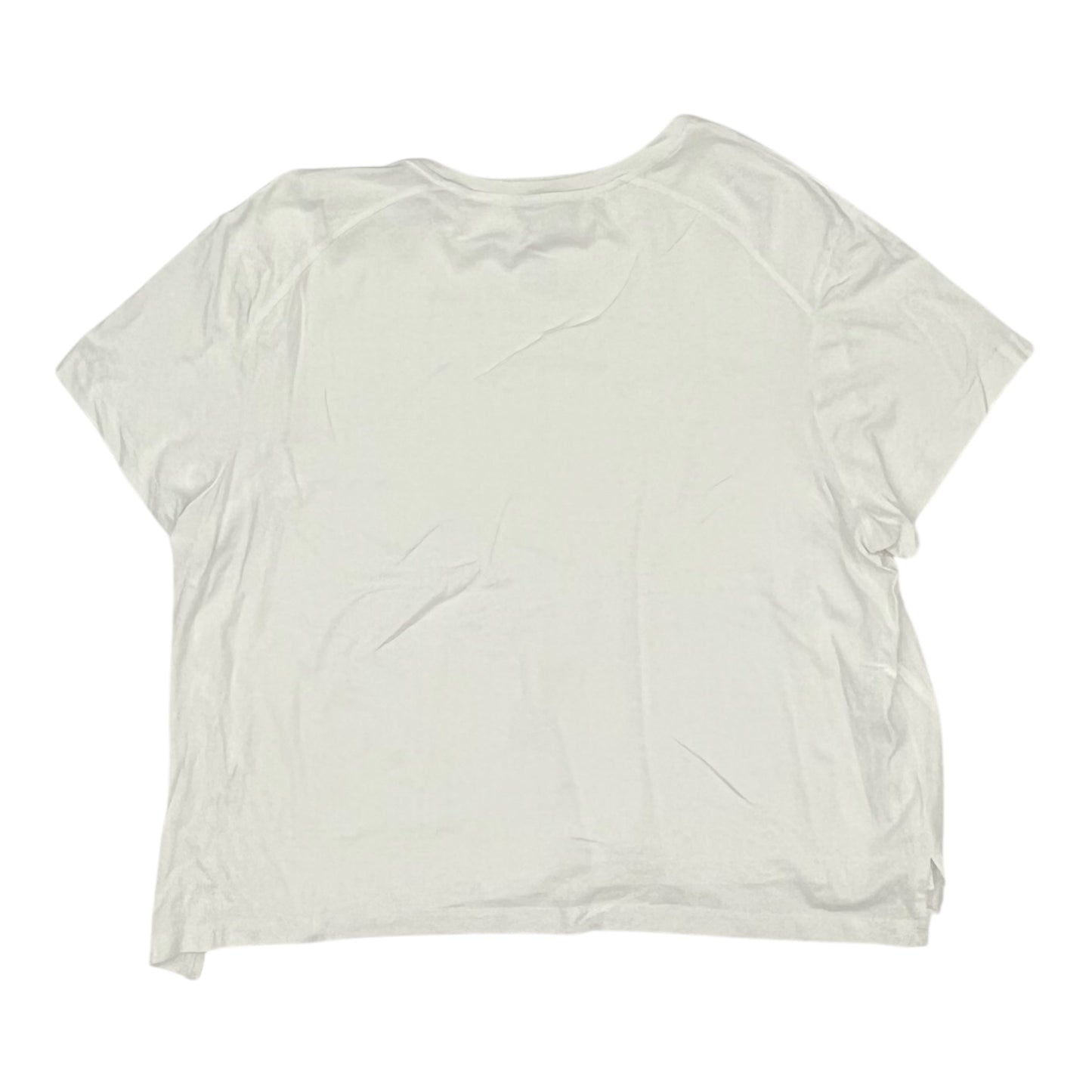 Athletic Top Ss By Flx In White, Size:Xxl