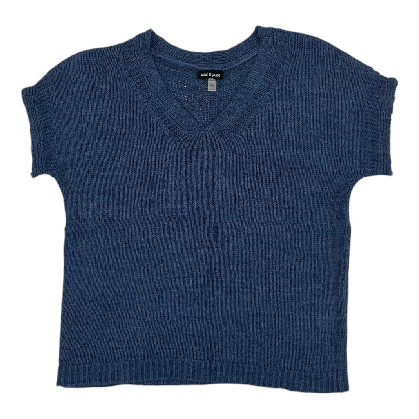 Sweater Ss By Cable And Gauge In Blue, Size:L