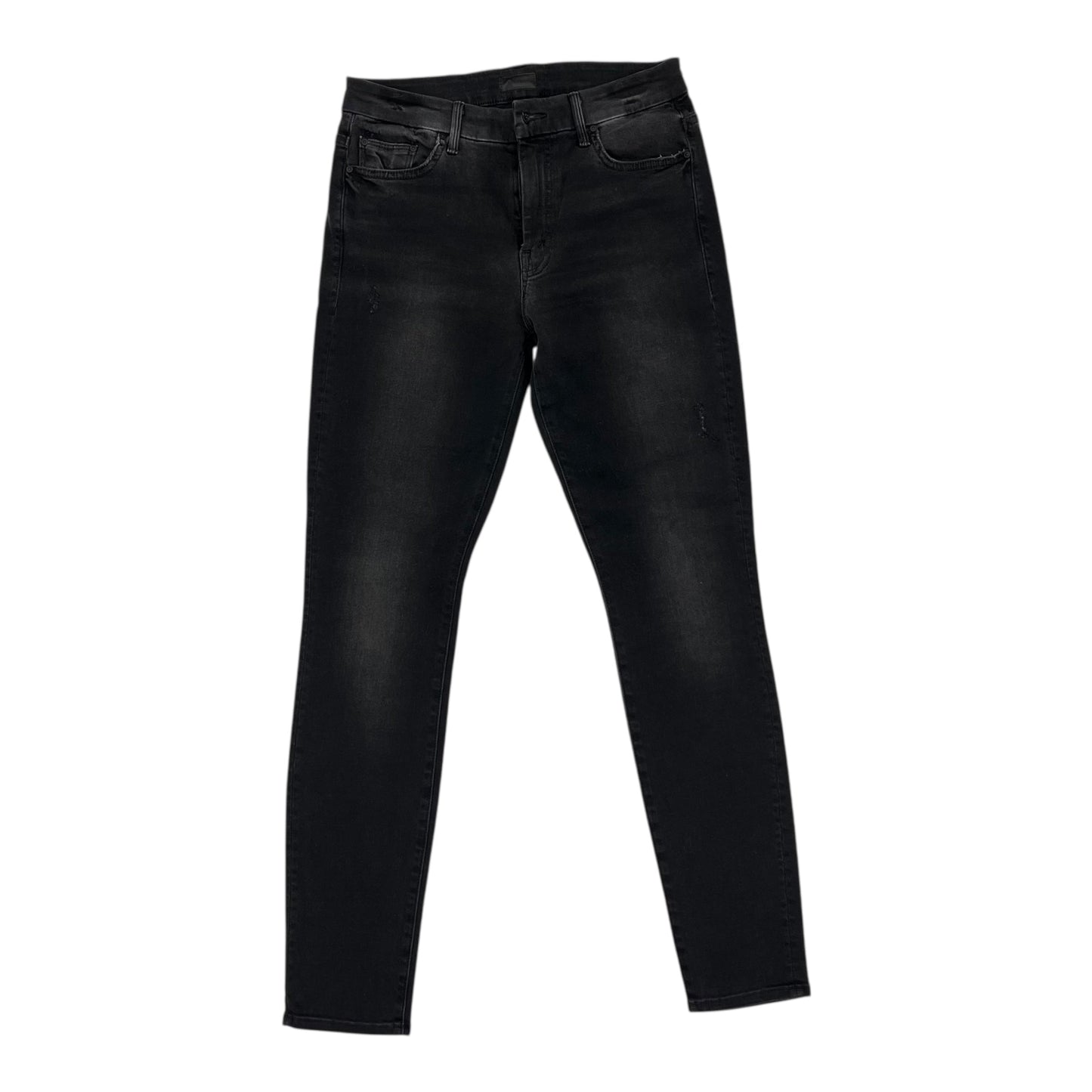 Jeans Skinny By Mother In Black Denim, Size:8