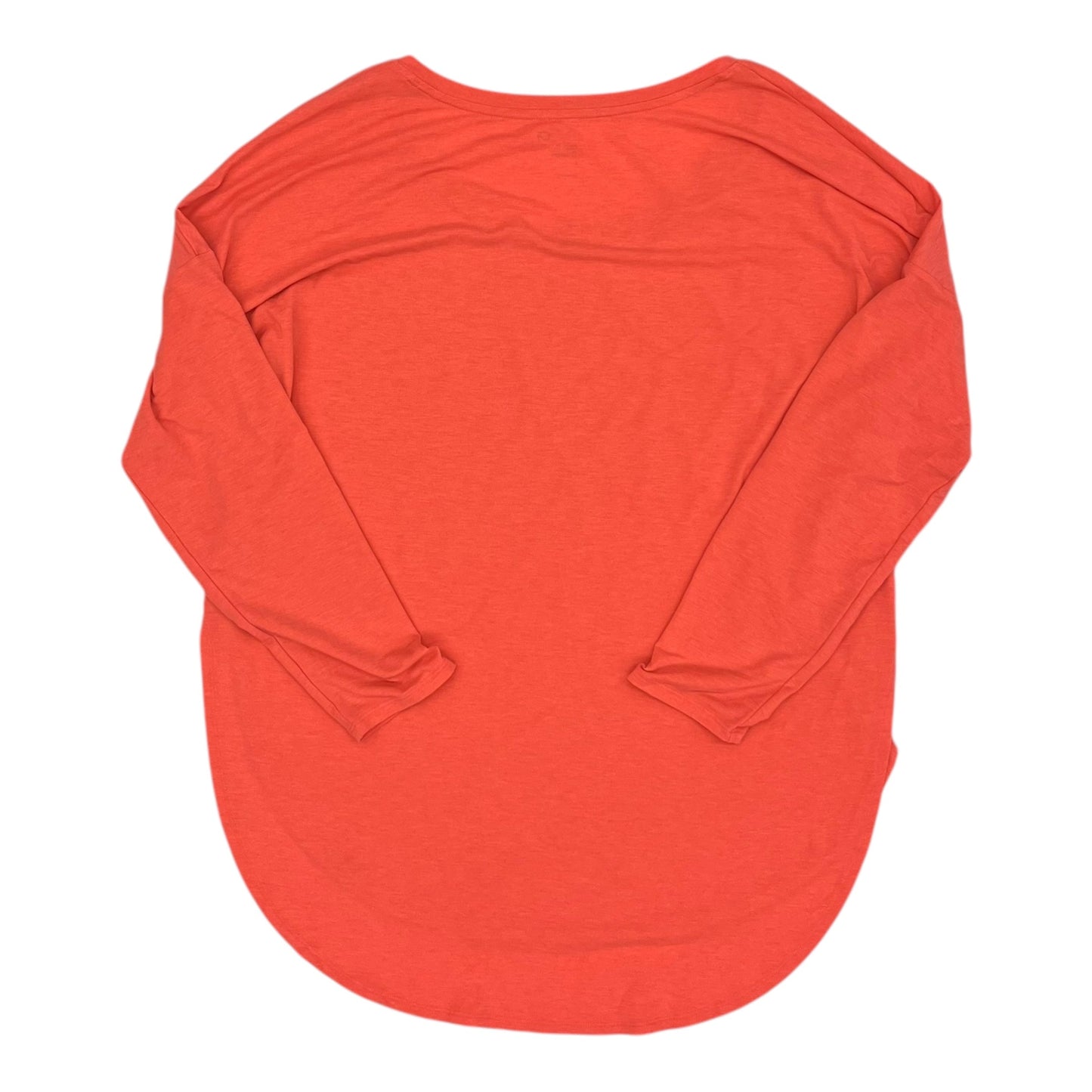 Athletic Top Ls Crewneck By Gapfit In Coral, Size:L