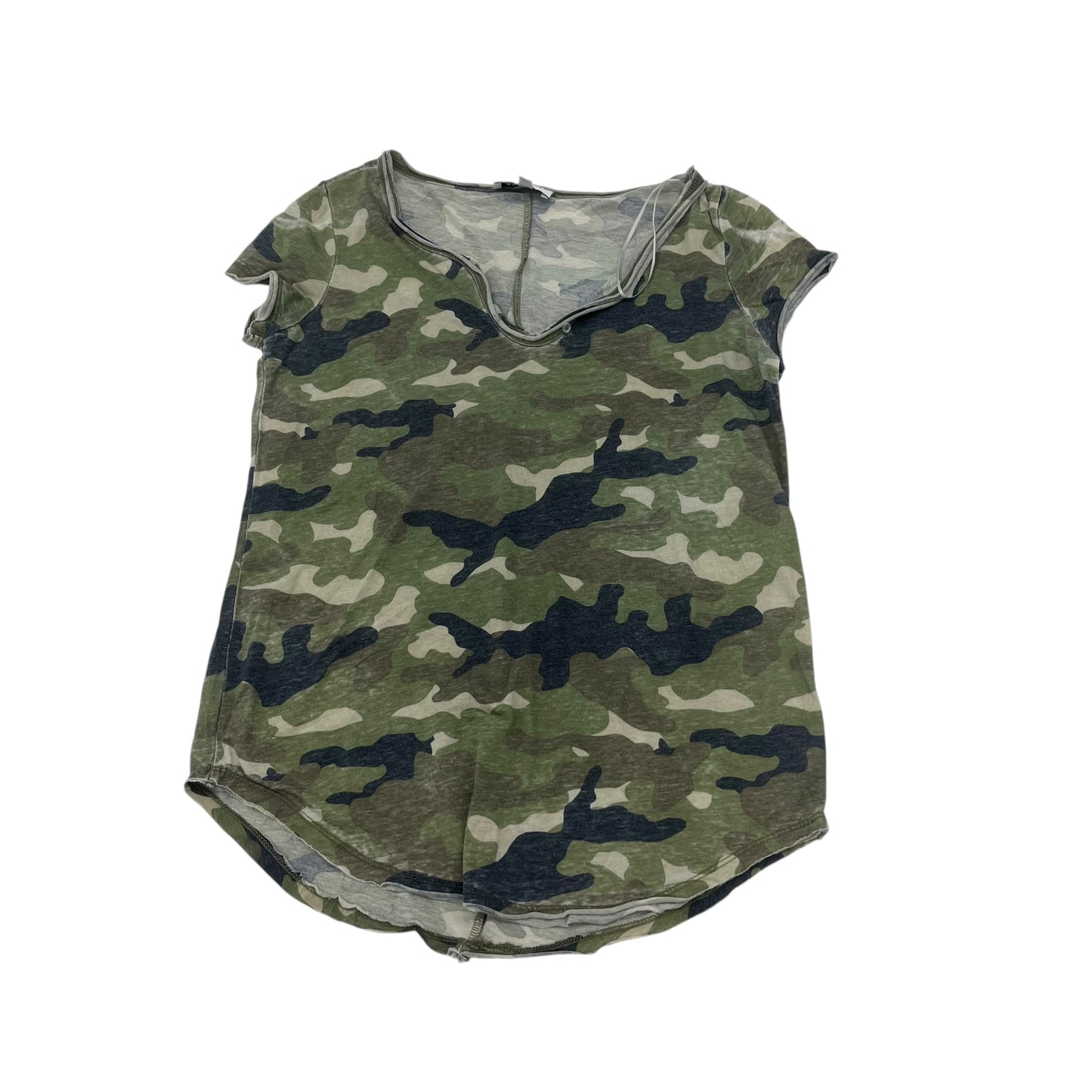 Top Ss By William Rast In Camouflage Print, Size:S