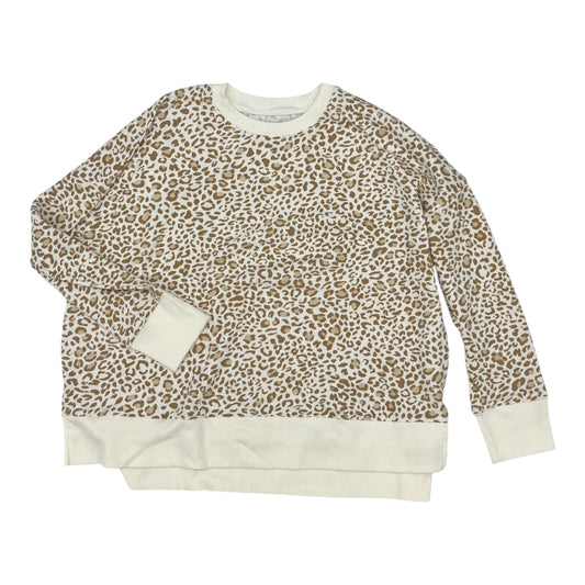 Sweatshirt Collar By Time And Tru In Animal Print, Size:Xxl