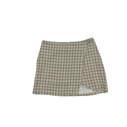Skirt Mini & Short By Lulus In Tan & White, Size:L