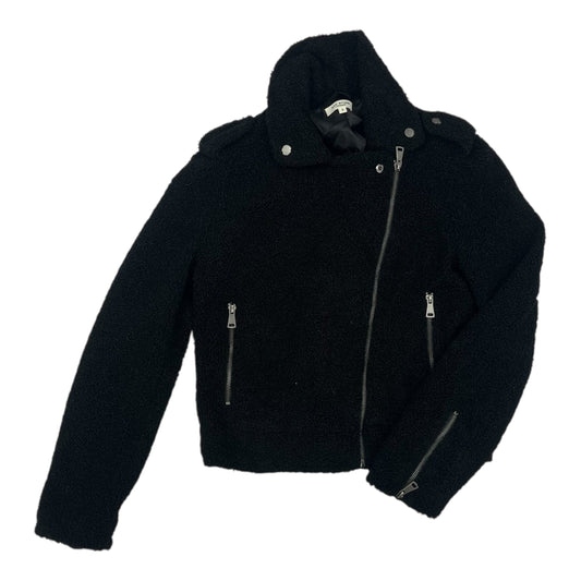 Jacket Faux Fur & Sherpa By Max Studio In Black, Size:S