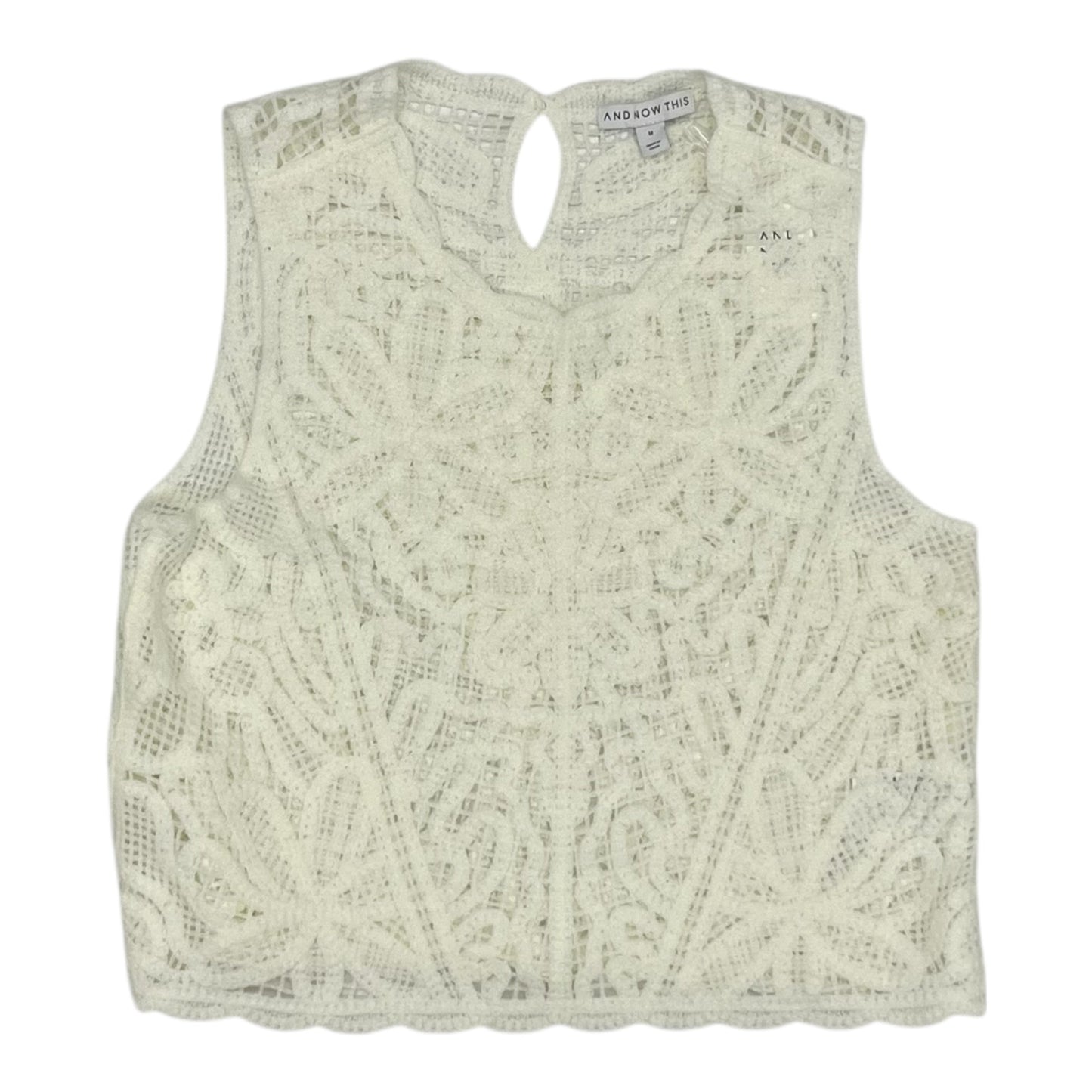 Vest Sweater By And Now This In Cream, Size:M