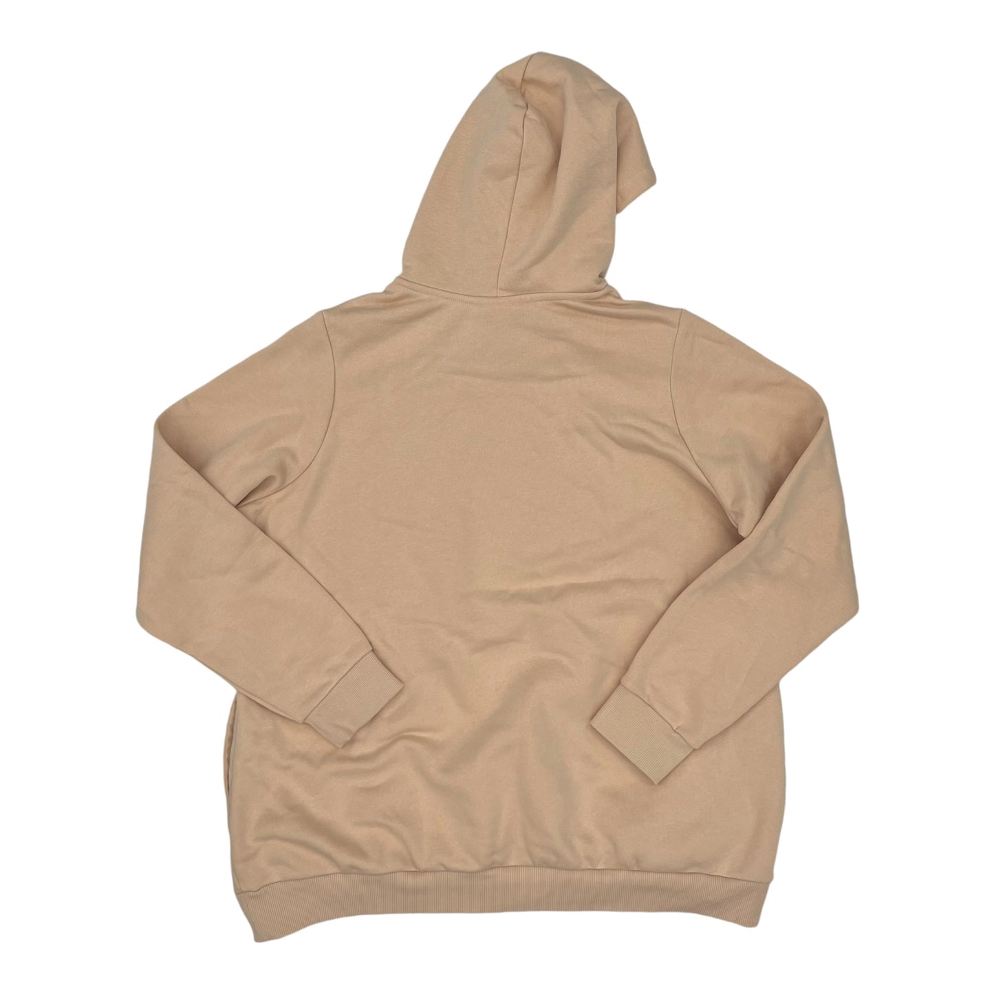 Athletic Sweatshirt Hoodie By Adidas In Tan, Size:2X