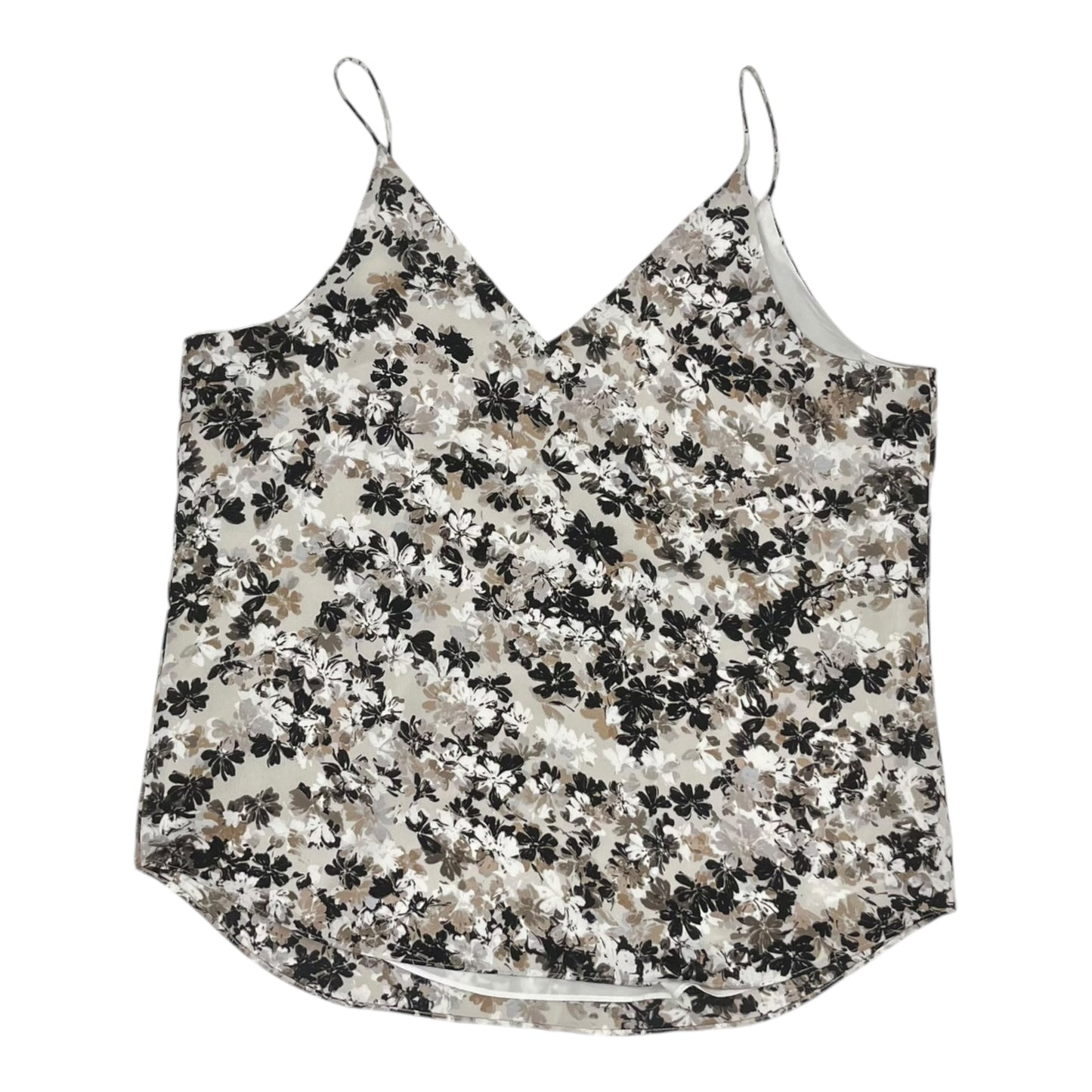 Top Sleeveless By Express In Black & Cream, Size:L