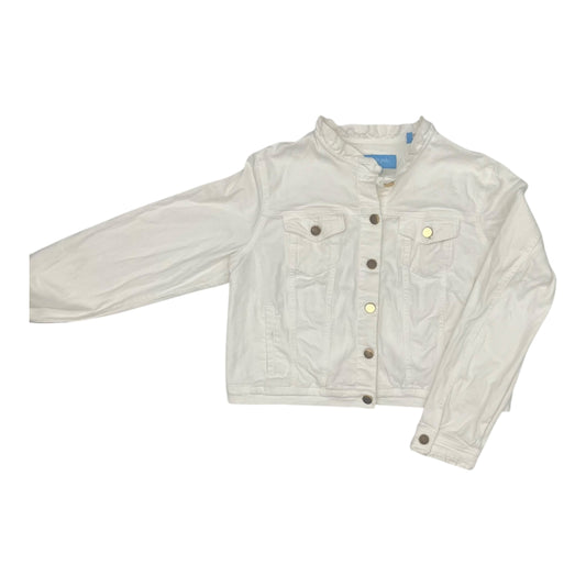 Jacket Denim By Draper James In White Denim, Size:Xl