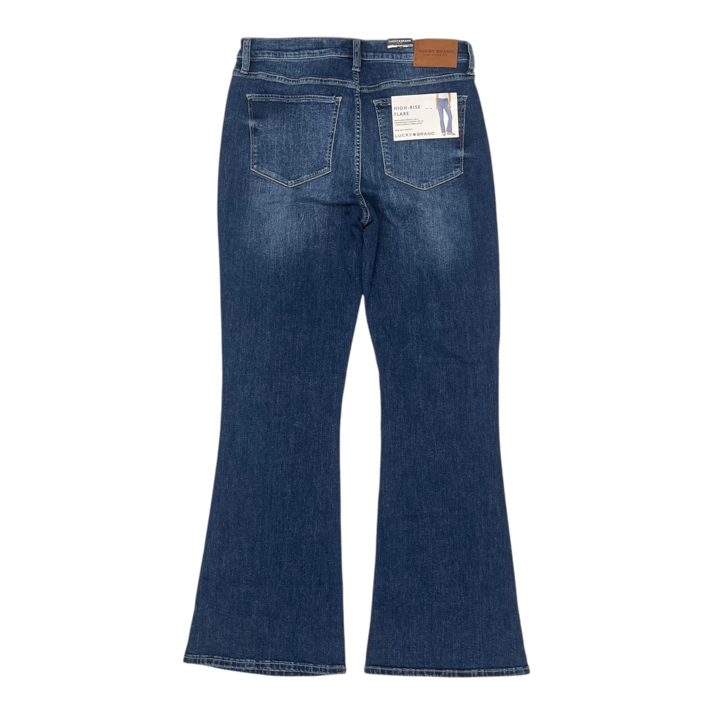 Jeans Flared By Lucky Brand In Blue Denim, Size:12