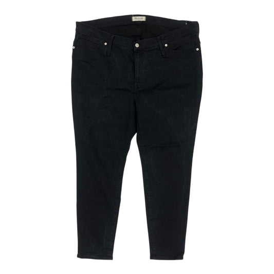 Jeans Skinny By Madewell In Black Denim, Size:22