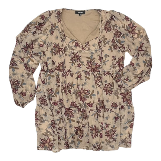 Dress Casual Short By Aakaa In Tan, Size:m