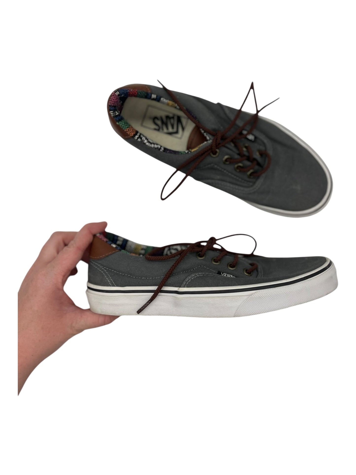 Shoes Sneakers By Vans In Grey, Size:7.5