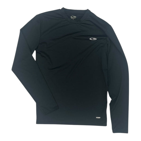 Athletic Top Ls Crewneck By Champion In Black, Size:M
