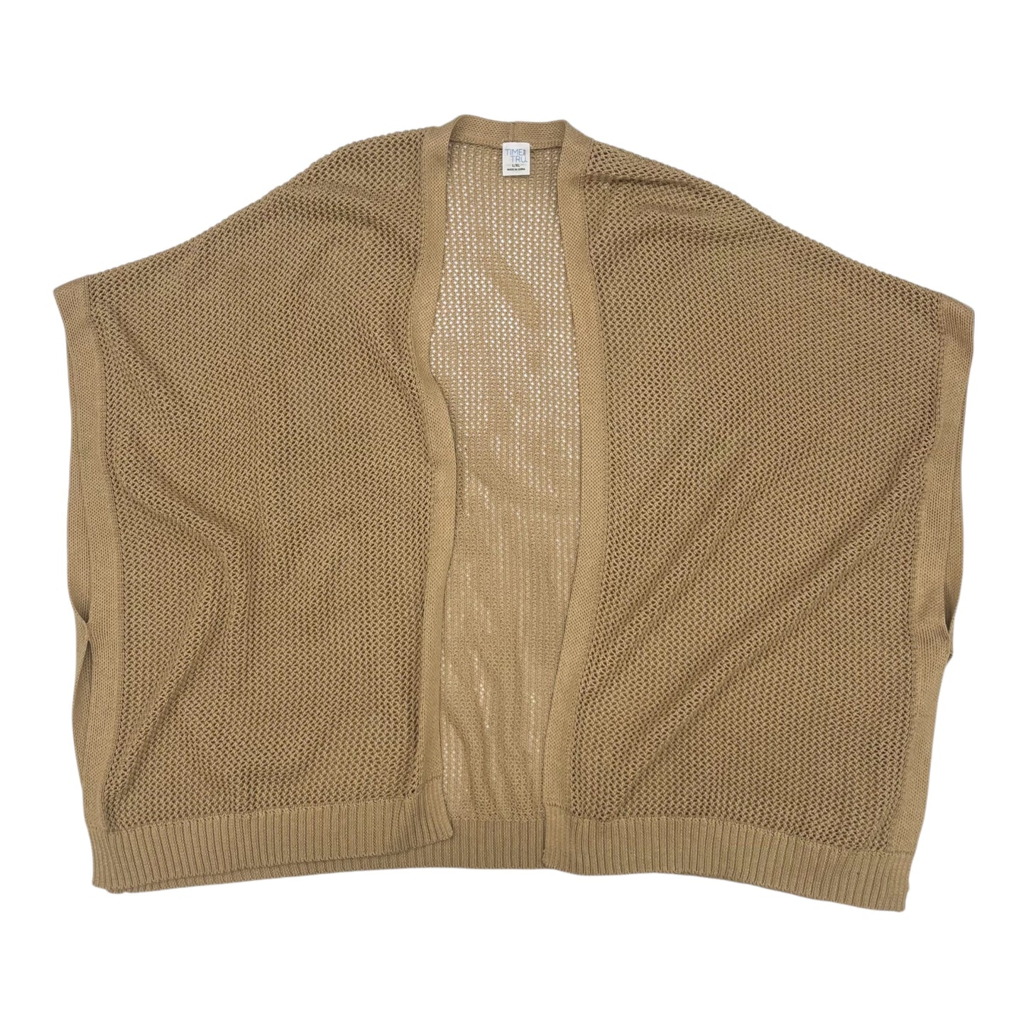 Cardigan By Time And Tru In Brown, Size:L