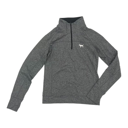 Athletic Top Ls Collar By Pink In Grey, Size:S