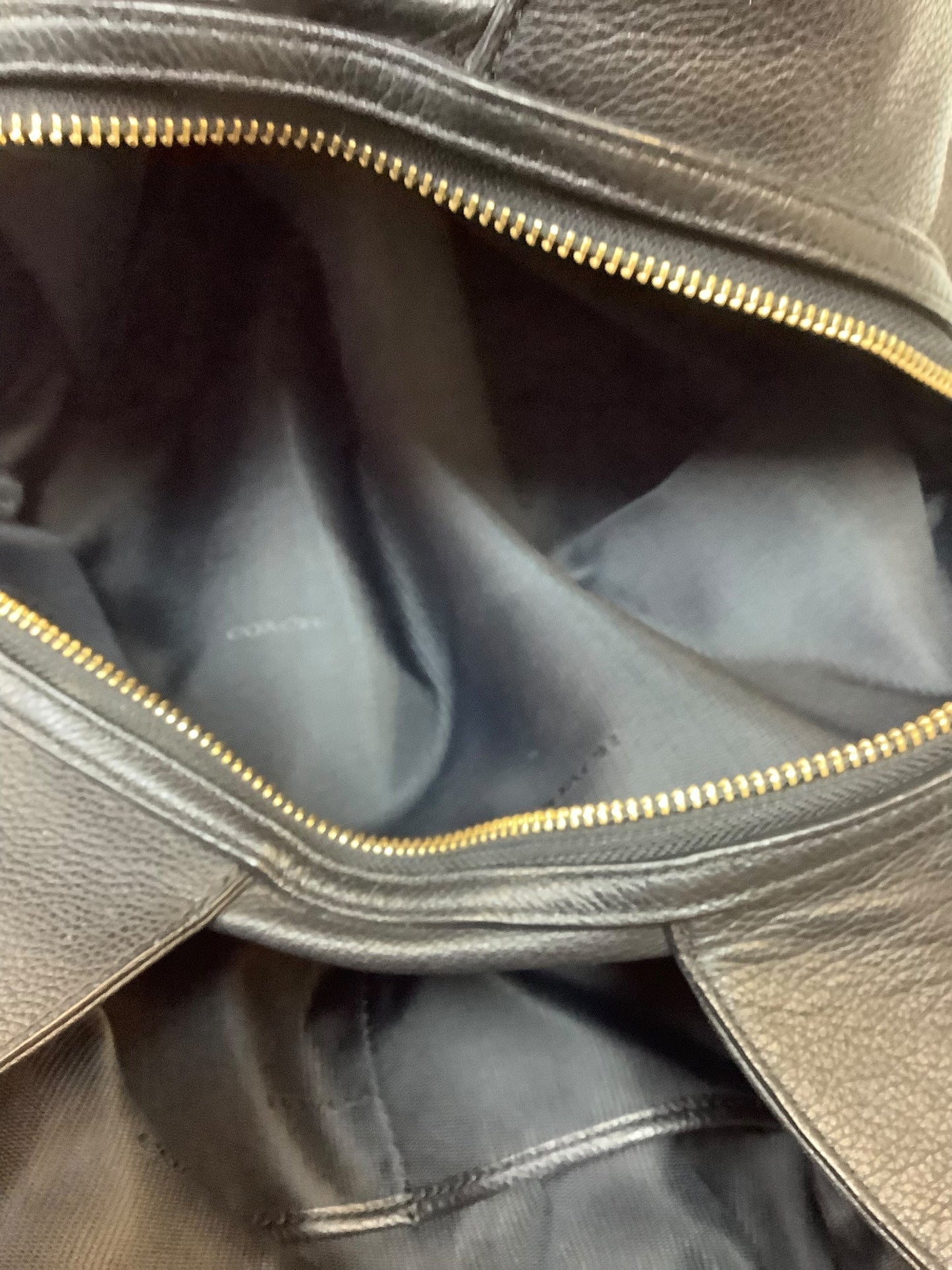 Handbag Designer By Coach In Black, Size:Large