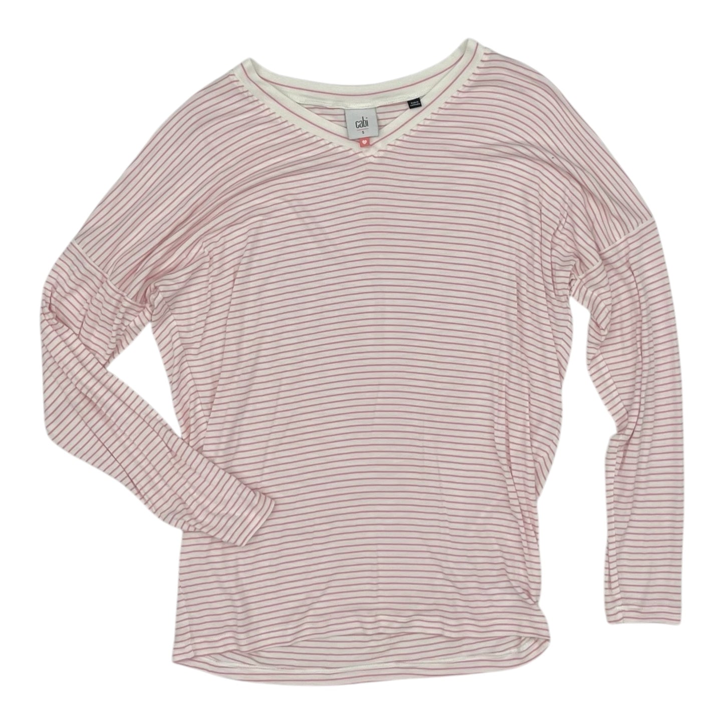 Top Ls By Cabi In Pink & White, Size:S