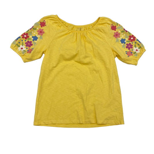 YELLOW TALBOTS TOP SS, Size PETITE   S