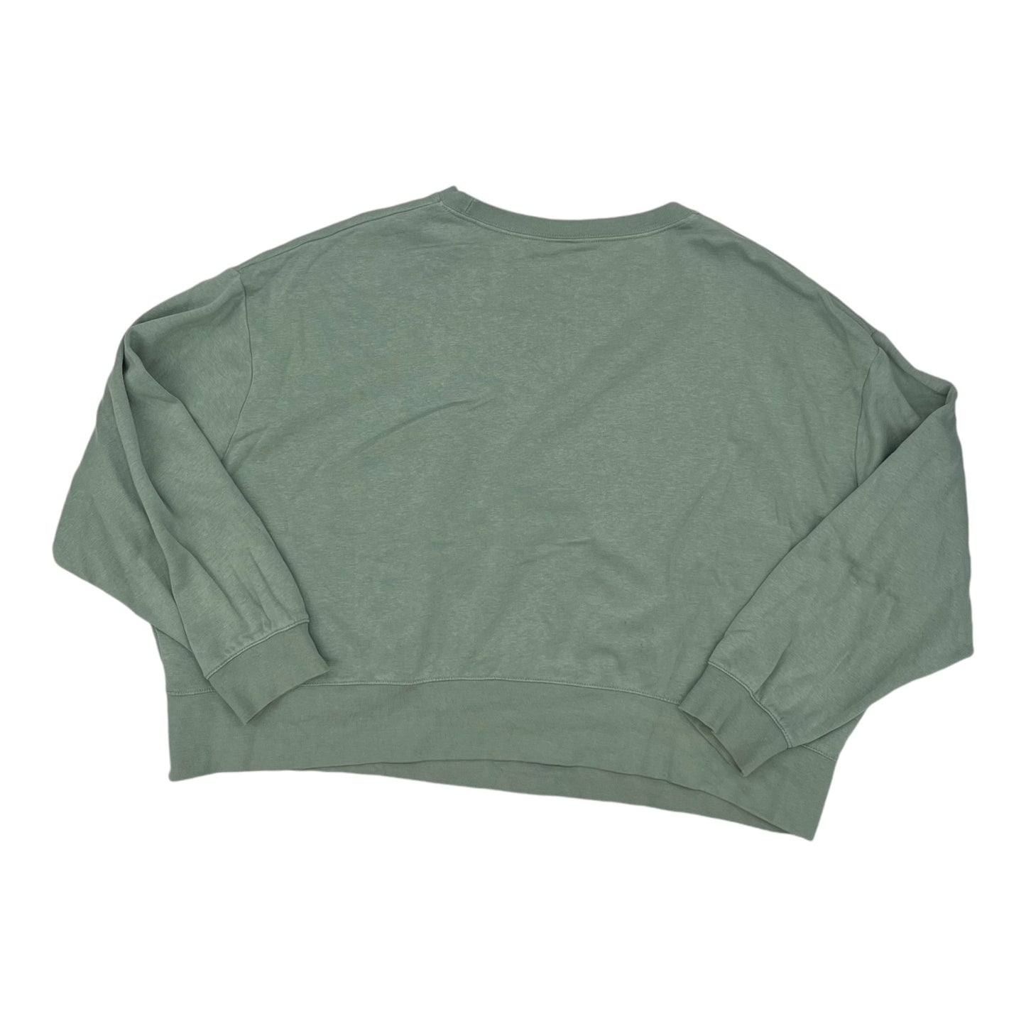 Athletic Top Ls Crewneck By Nike In Green, Size:2X