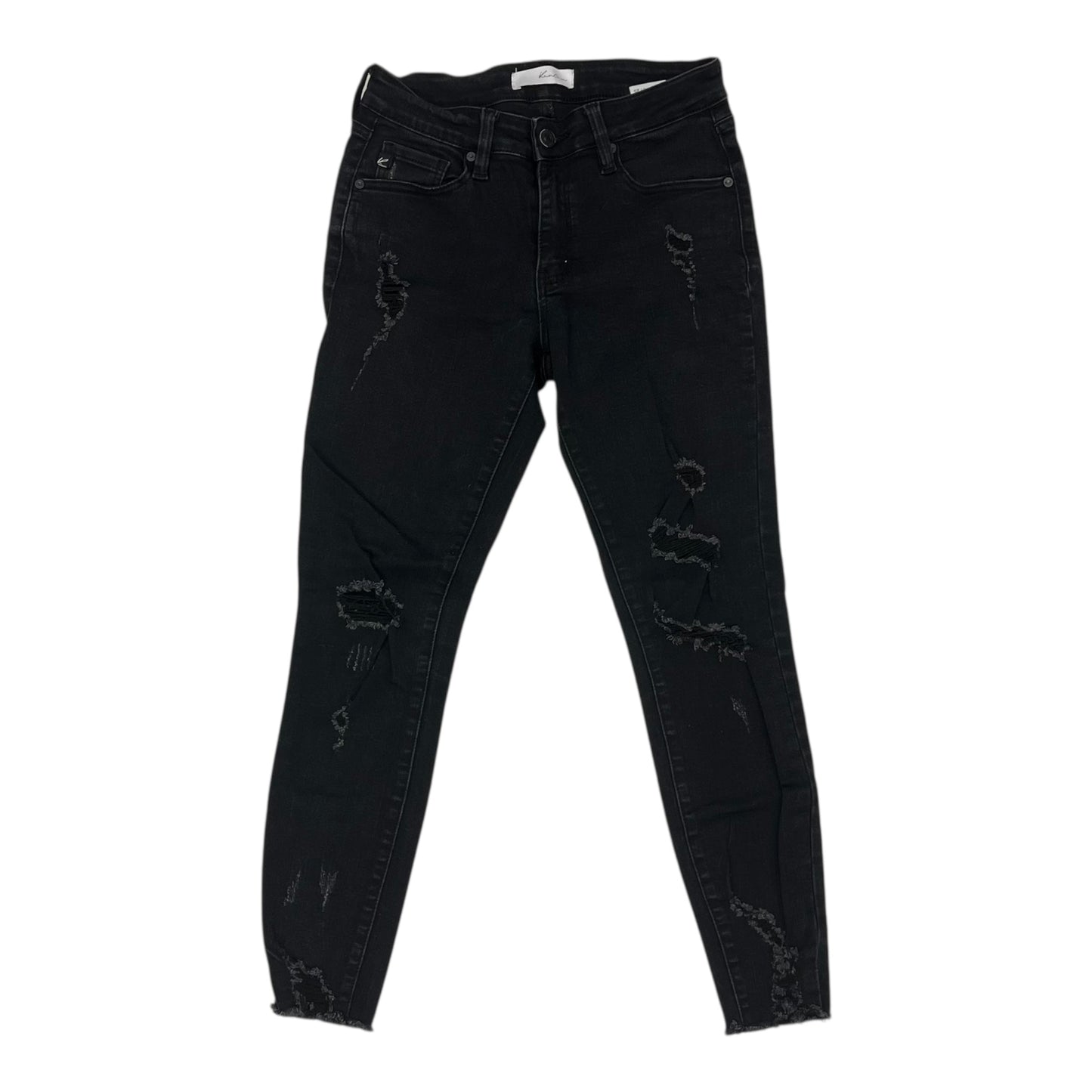Jeans Skinny By Kancan In Black Denim, Size:0