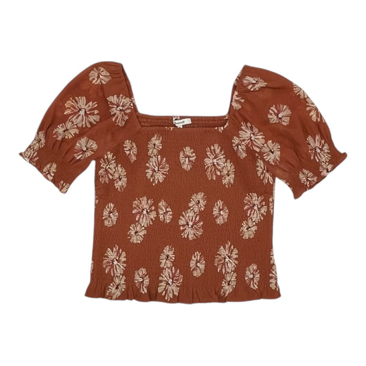 Blouse Ss By Madewell In Orange, Size:S
