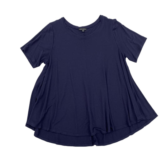 NAVY LANE BRYANT TOP SS, Size 1X