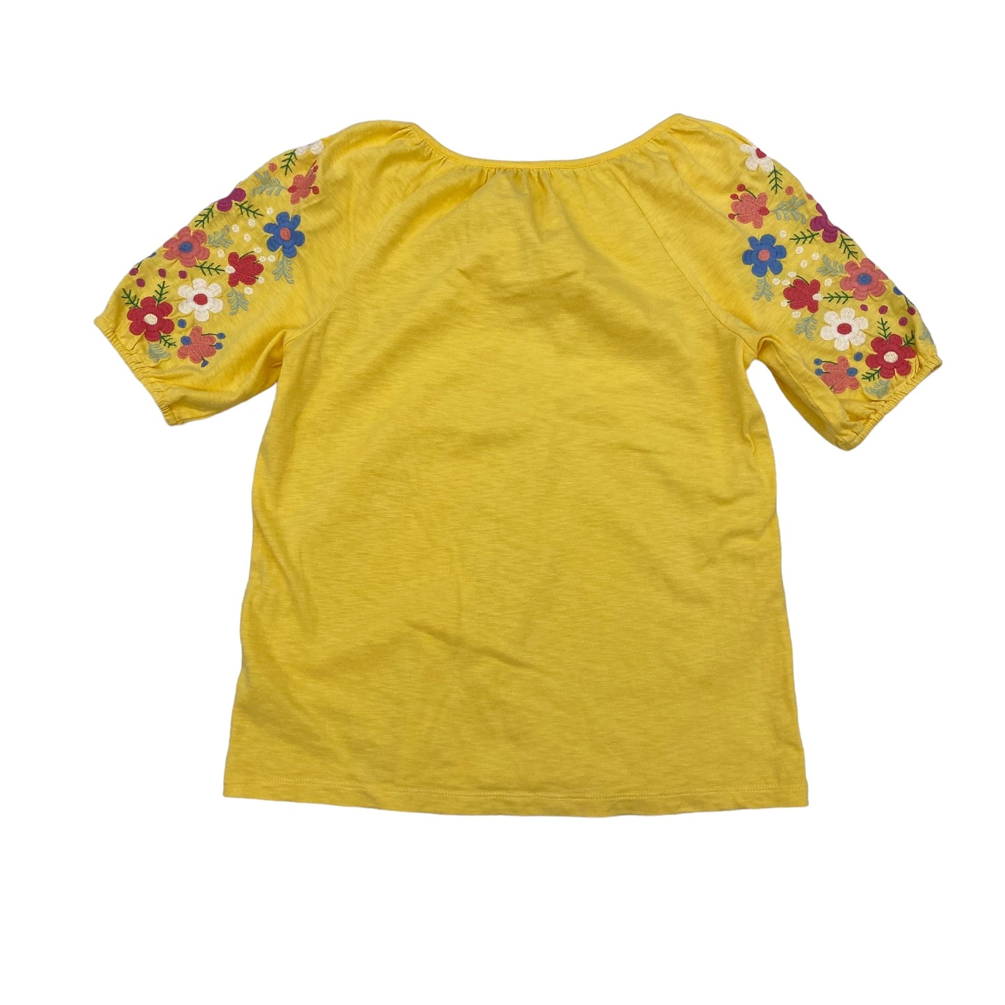 YELLOW TALBOTS TOP SS, Size PETITE   S