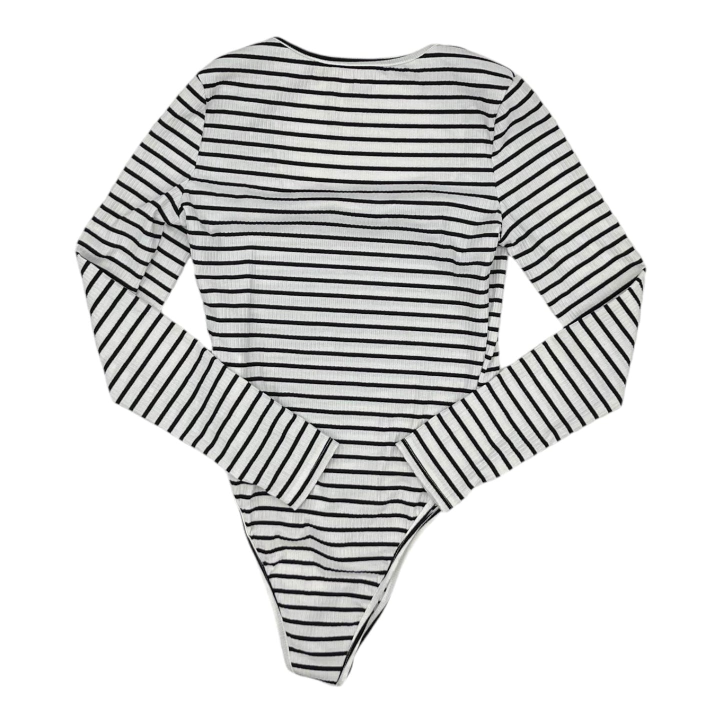 Bodysuit By Shein In Black & White, Size:M