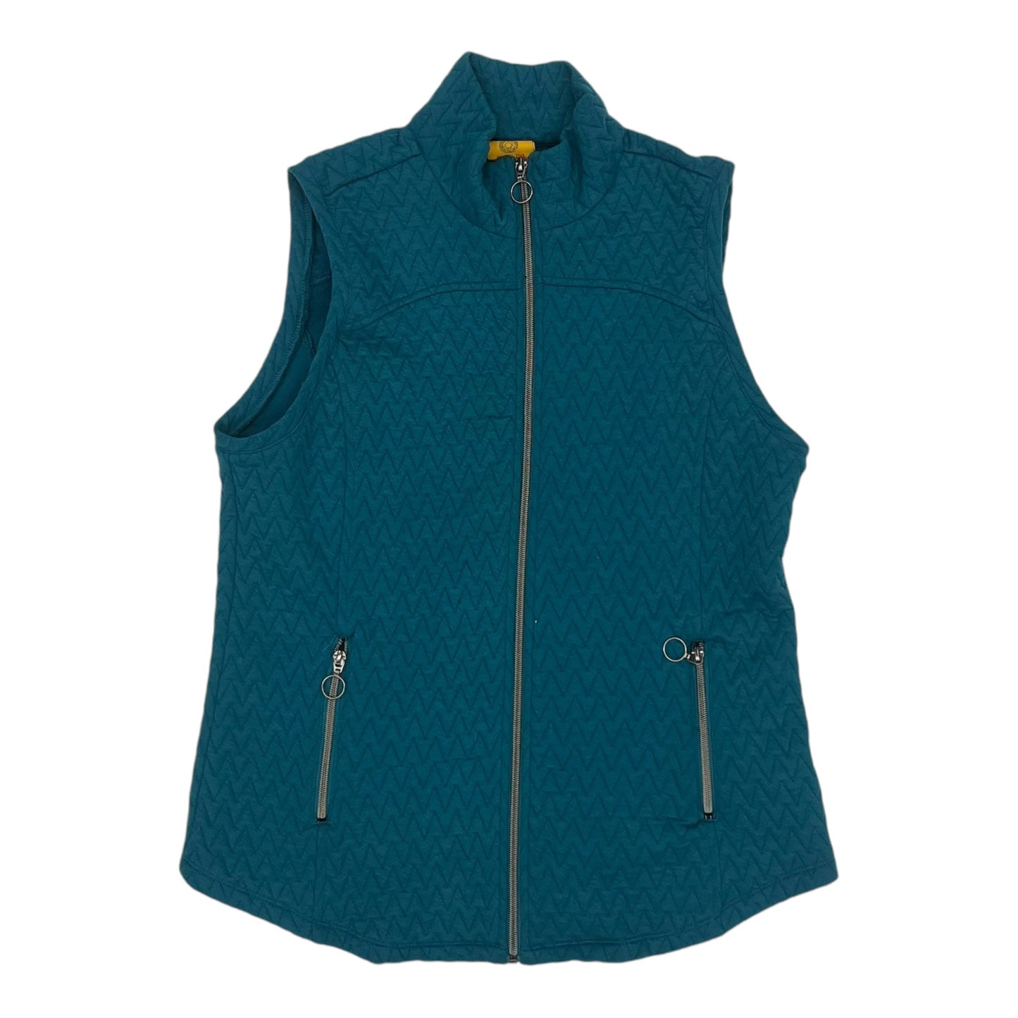 Vest Puffer & Quilted By Ruby Rd In Teal, Size:L