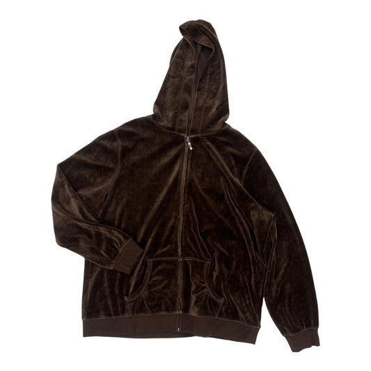 Sweatshirt Hoodie By Made For Life In Brown, Size:1X