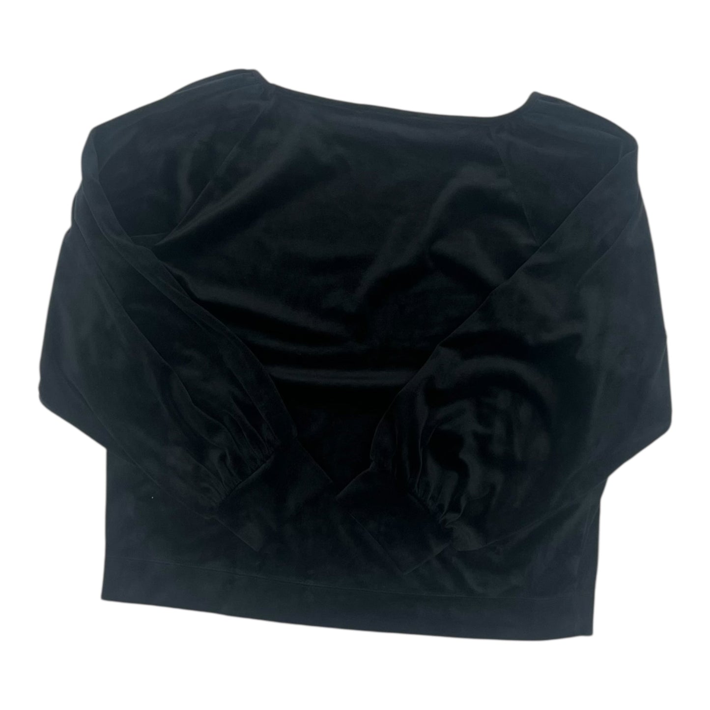 Blouse Ls By Loft In Black, Size:Xl