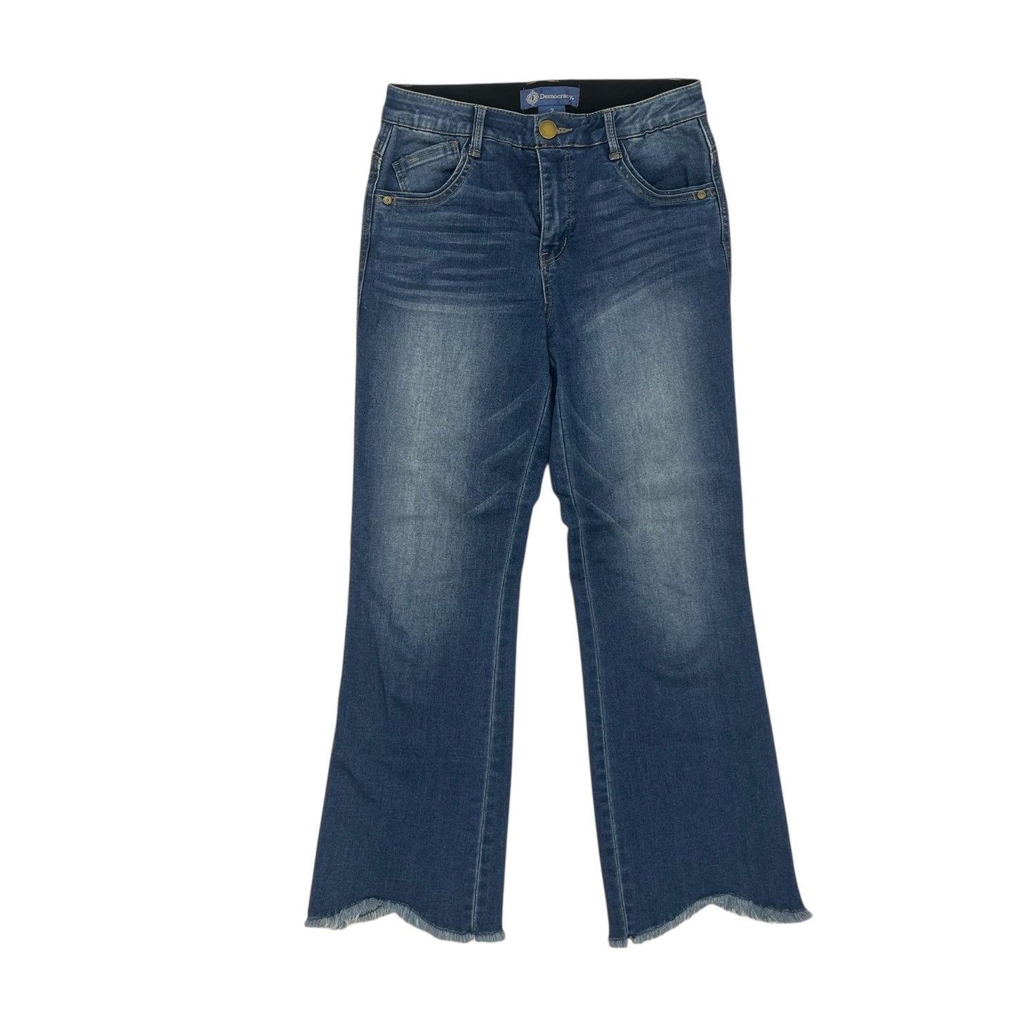 Jeans Straight By Democracy In Blue Denim, Size:2