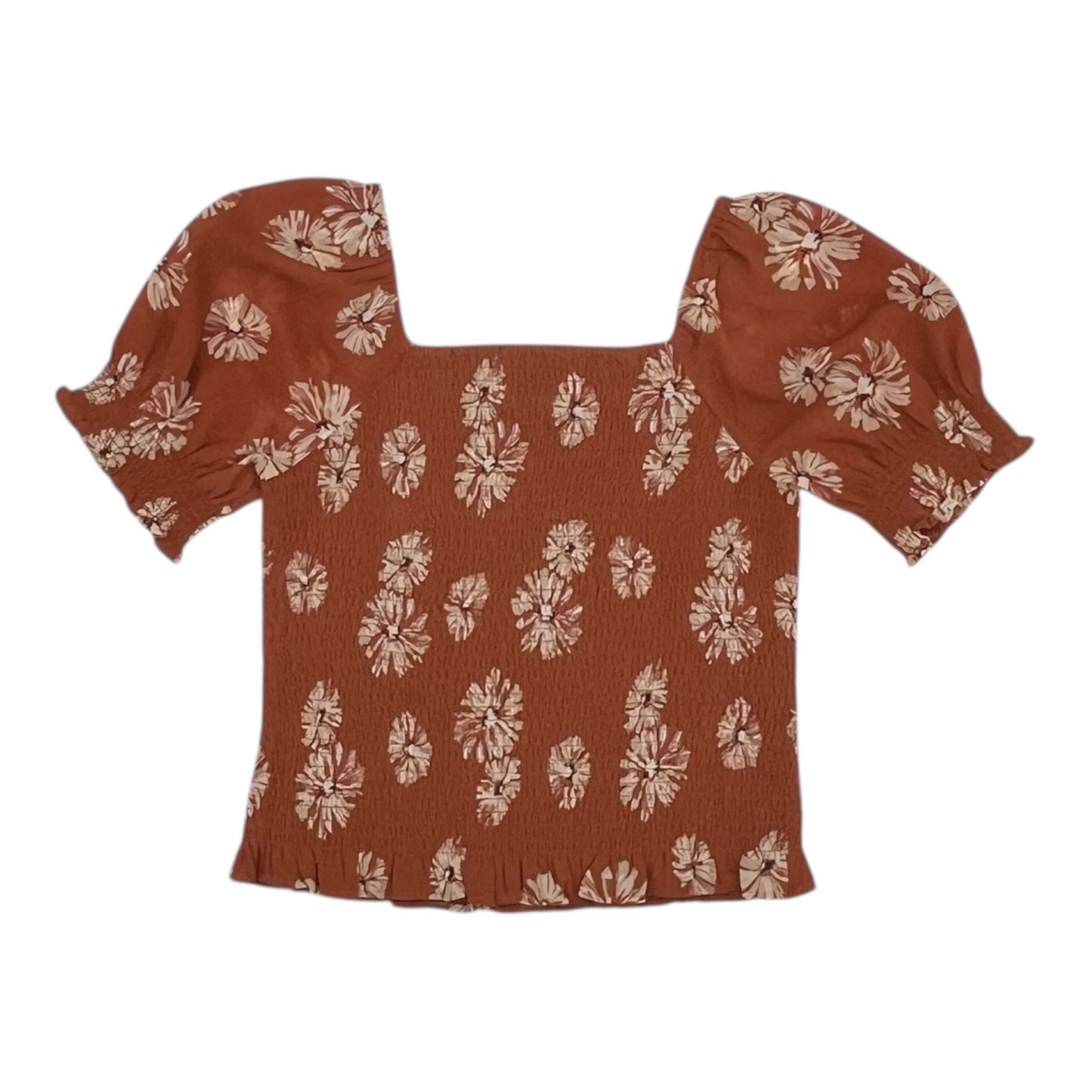 Blouse Ss By Madewell In Orange, Size:S