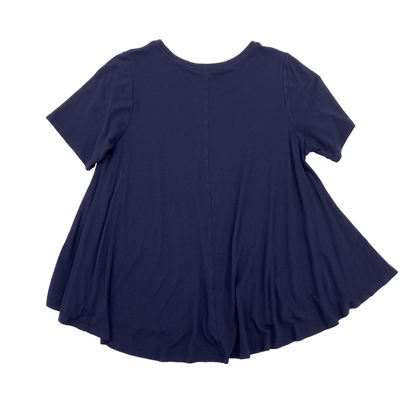 NAVY LANE BRYANT TOP SS, Size 1X