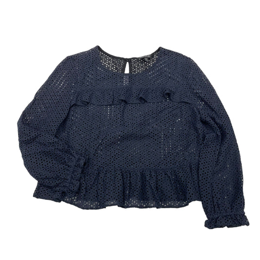 NAVY TOP LS by CLOTHES MENTOR Size:M