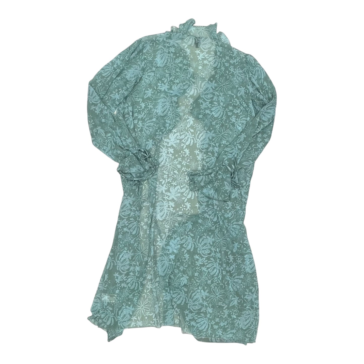 Kimono By Wild Fable In Teal, Size:Xxl