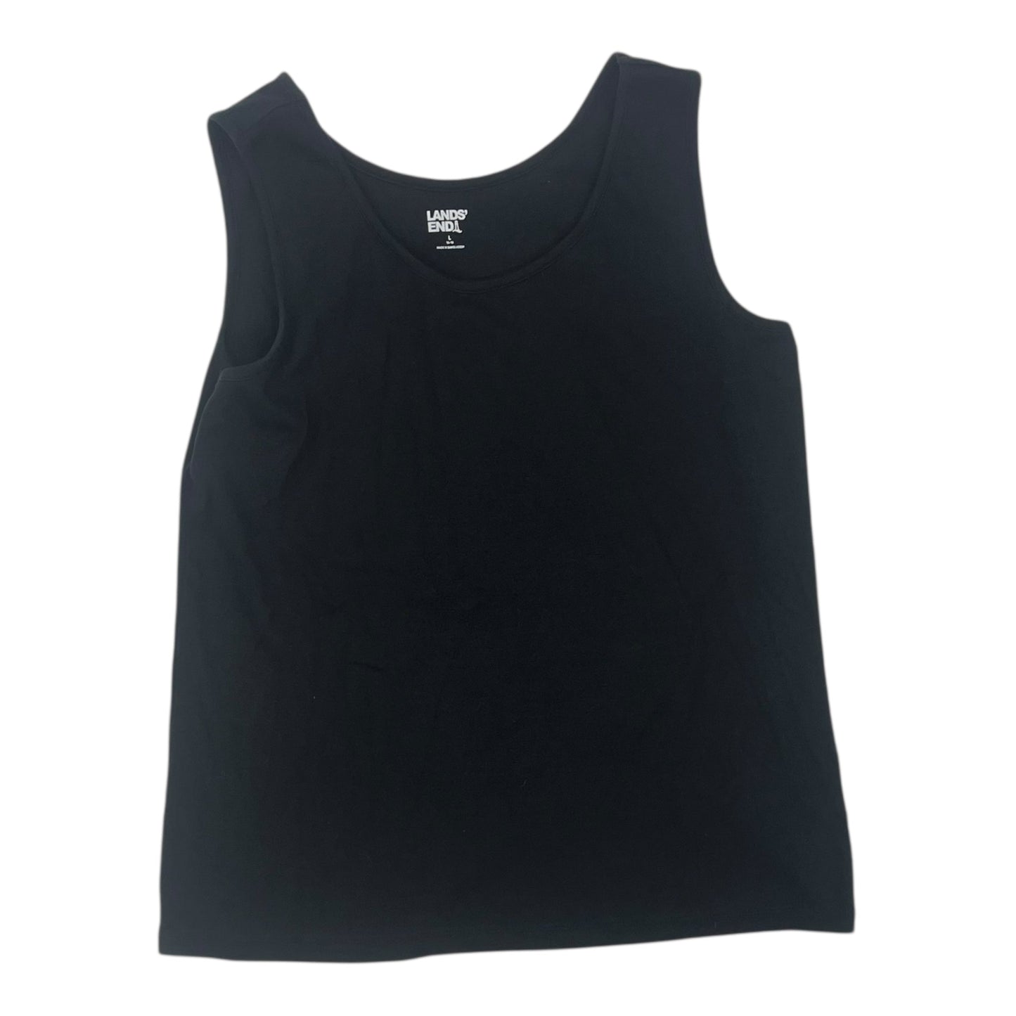 Tank Top By Lands End In Black, Size:L