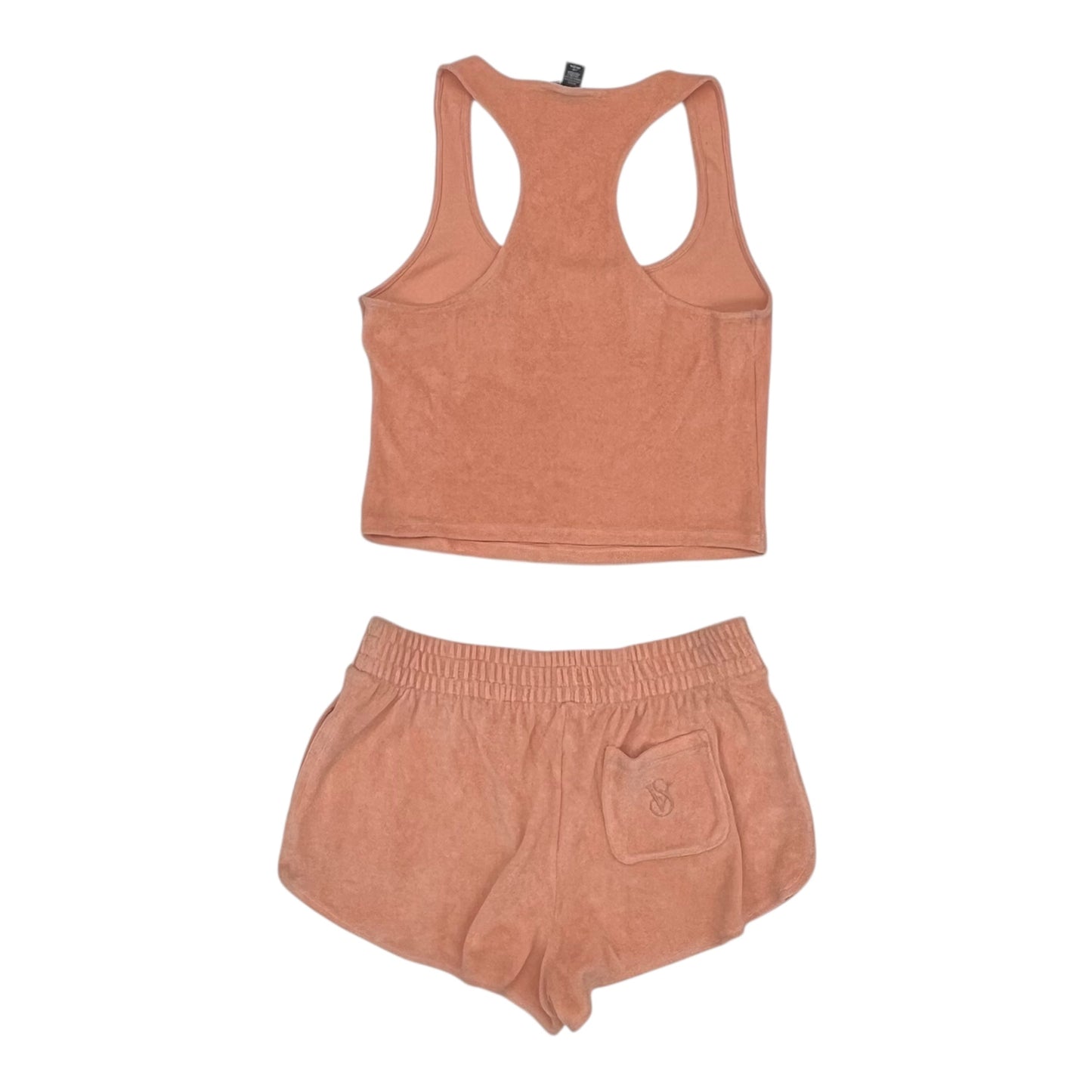 Lounge Set Shorts By Victorias Secret In Peach, Size:L