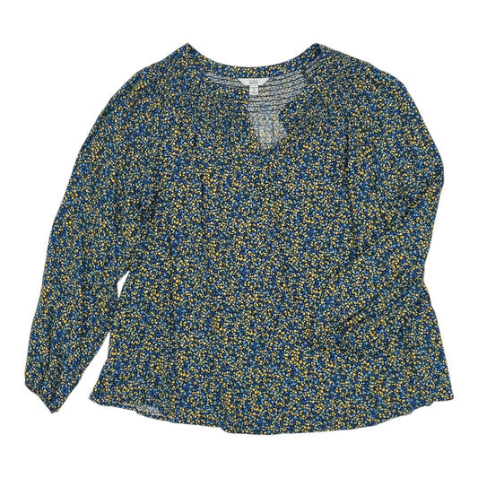 Blouse Ls By Croft And Barrow In Floral Print, Size:3X