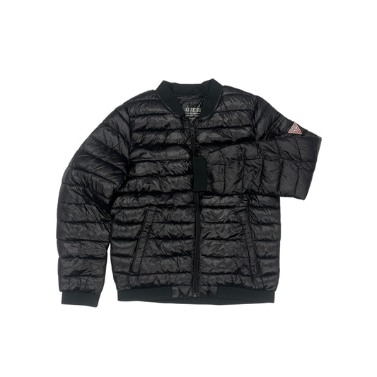 Coat Puffer & Quilted By Guess In Black, Size:M