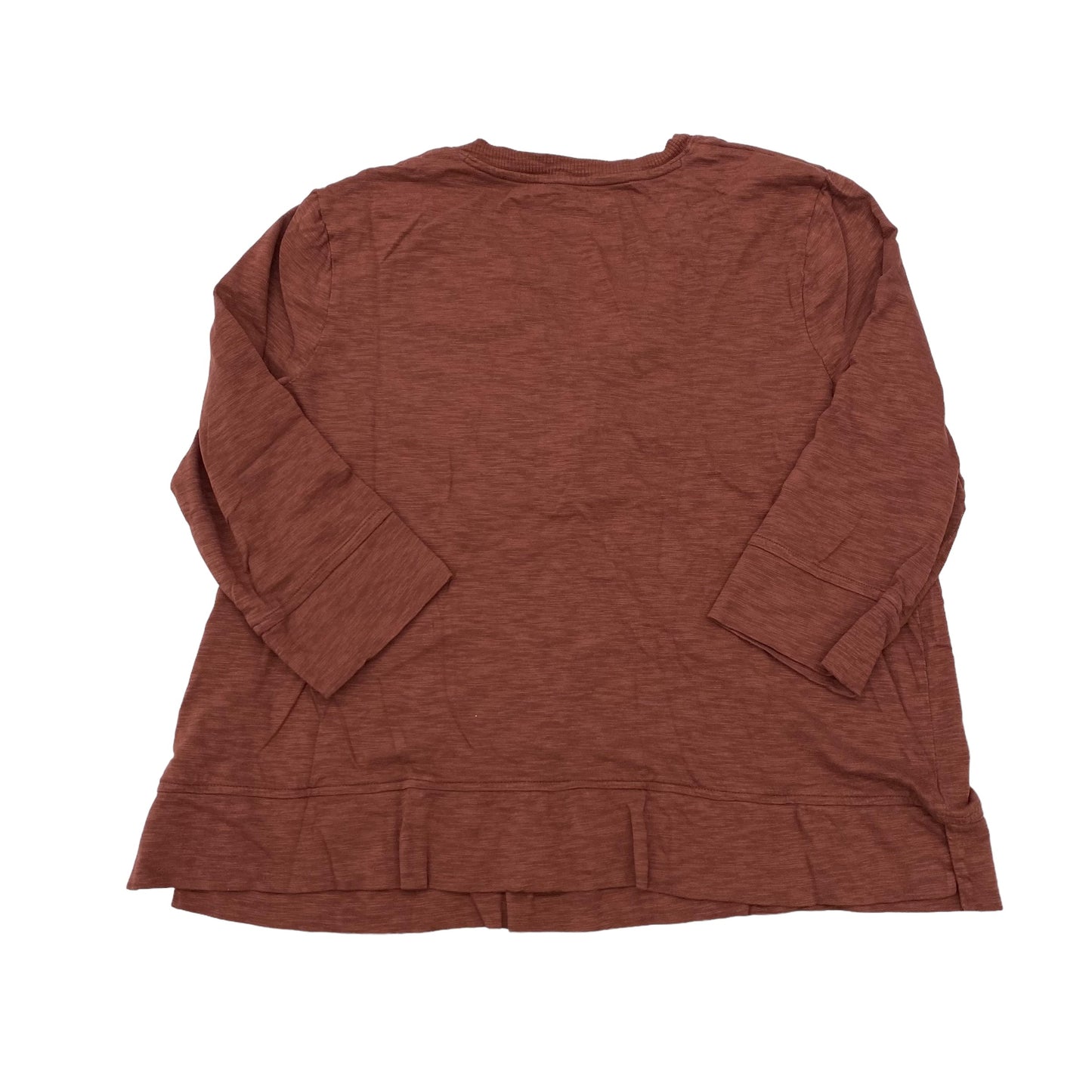 BROWN TOP 3/4 SLEEVE by CHICOS Size:XL