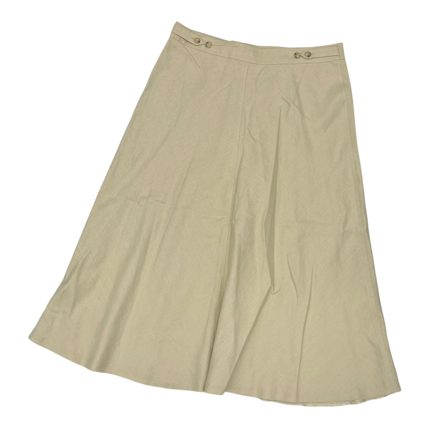 Skirt Midi By Lauren By Ralph Lauren In Tan, Size:10