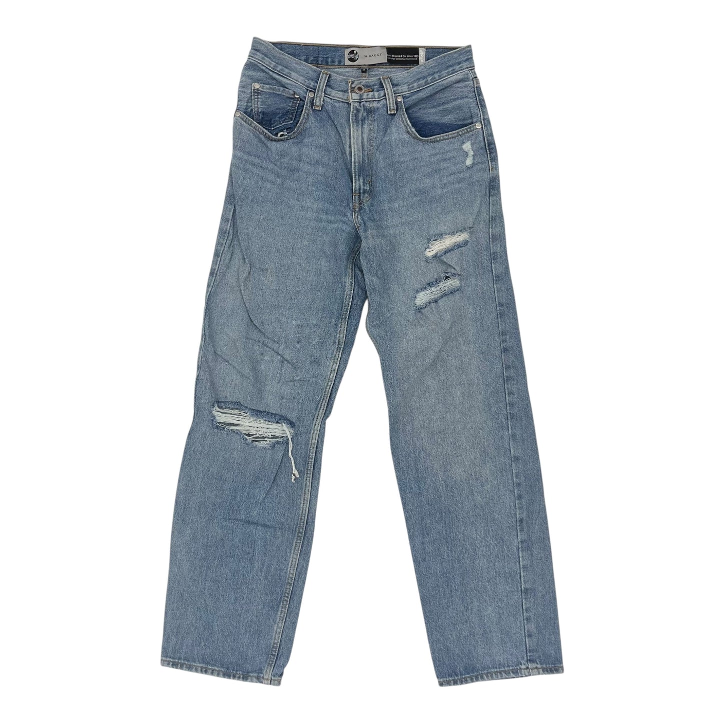 Jeans Straight By Levis In Blue Denim, Size:6