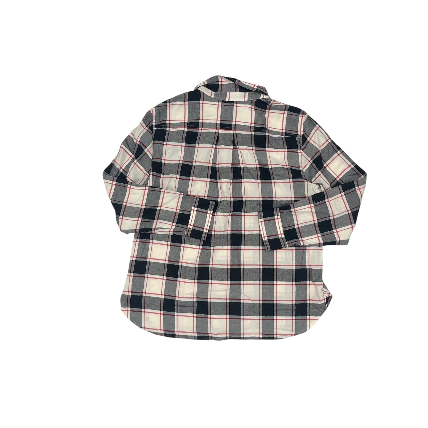 Blouse Ls By Talbots In Plaid Pattern, Size:Xl