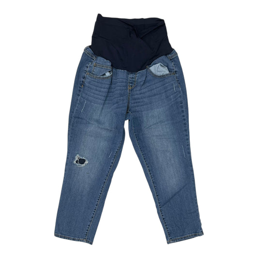 Mat Jeans By A Glow In Blue Denim, Size:16