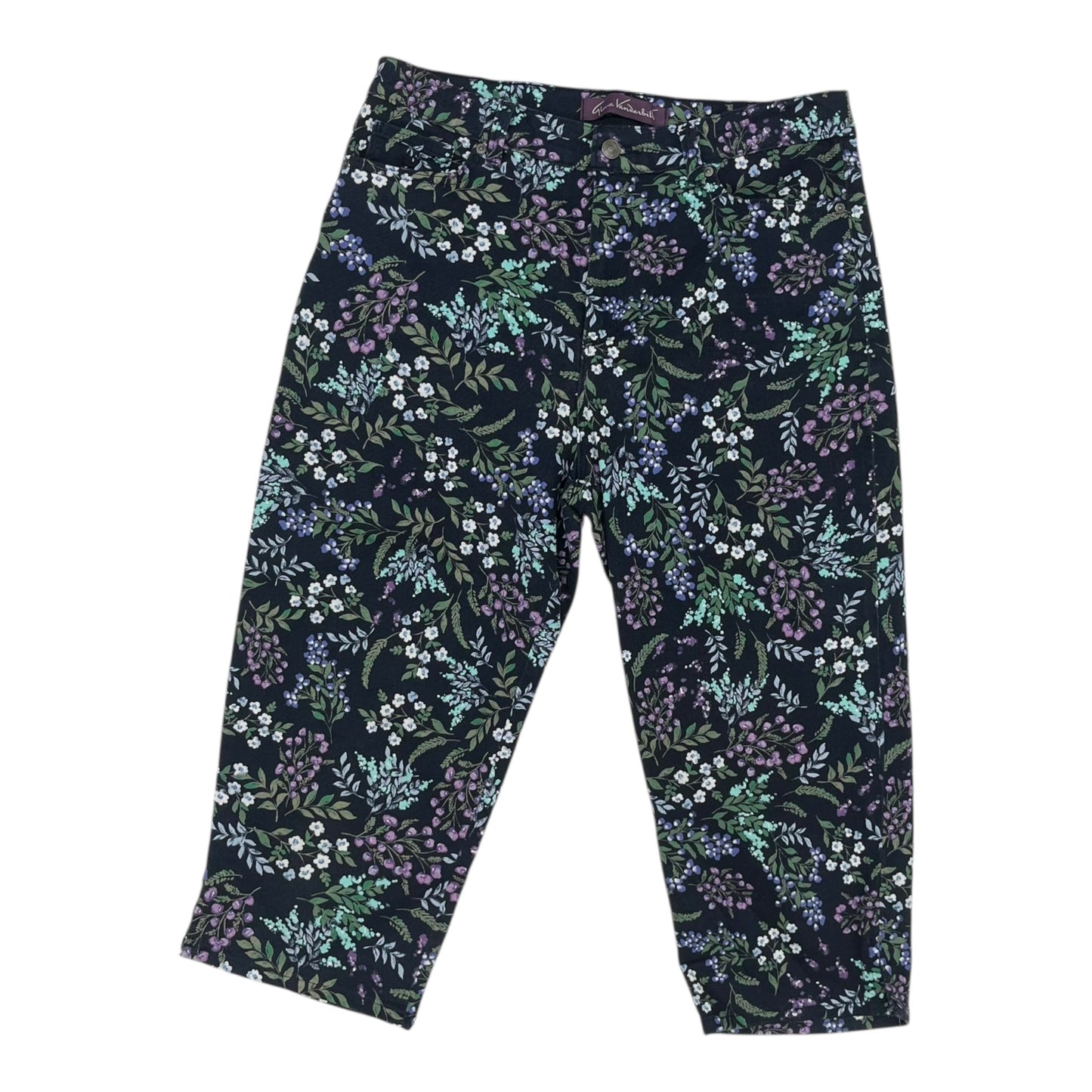 Pants Cropped By Gloria Vanderbilt In Navy, Size:12