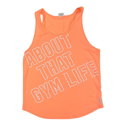 Athletic Tank Top By Pink In Orange, Size:M