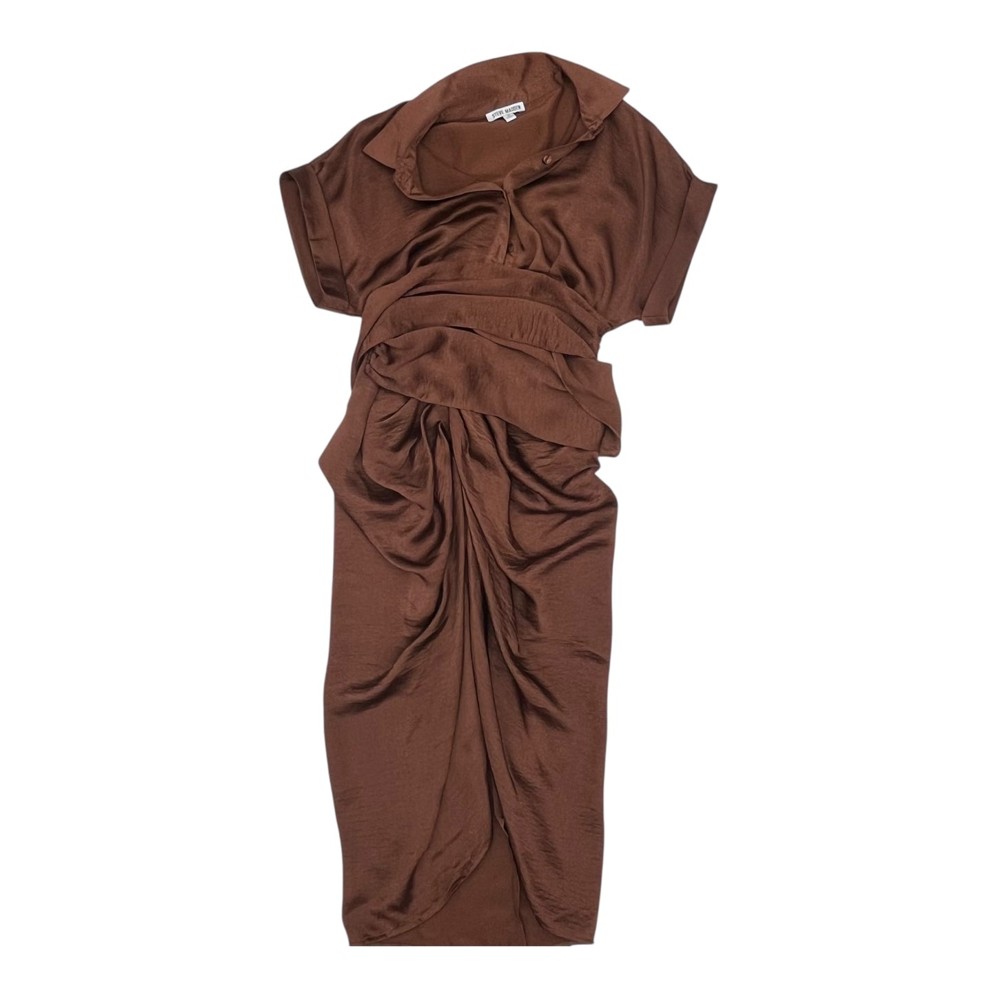 Dress Party Midi By Steve Madden In Brown, Size:2